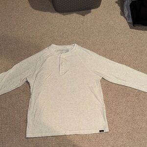 Faherty Off-White Long Sleeve Henley